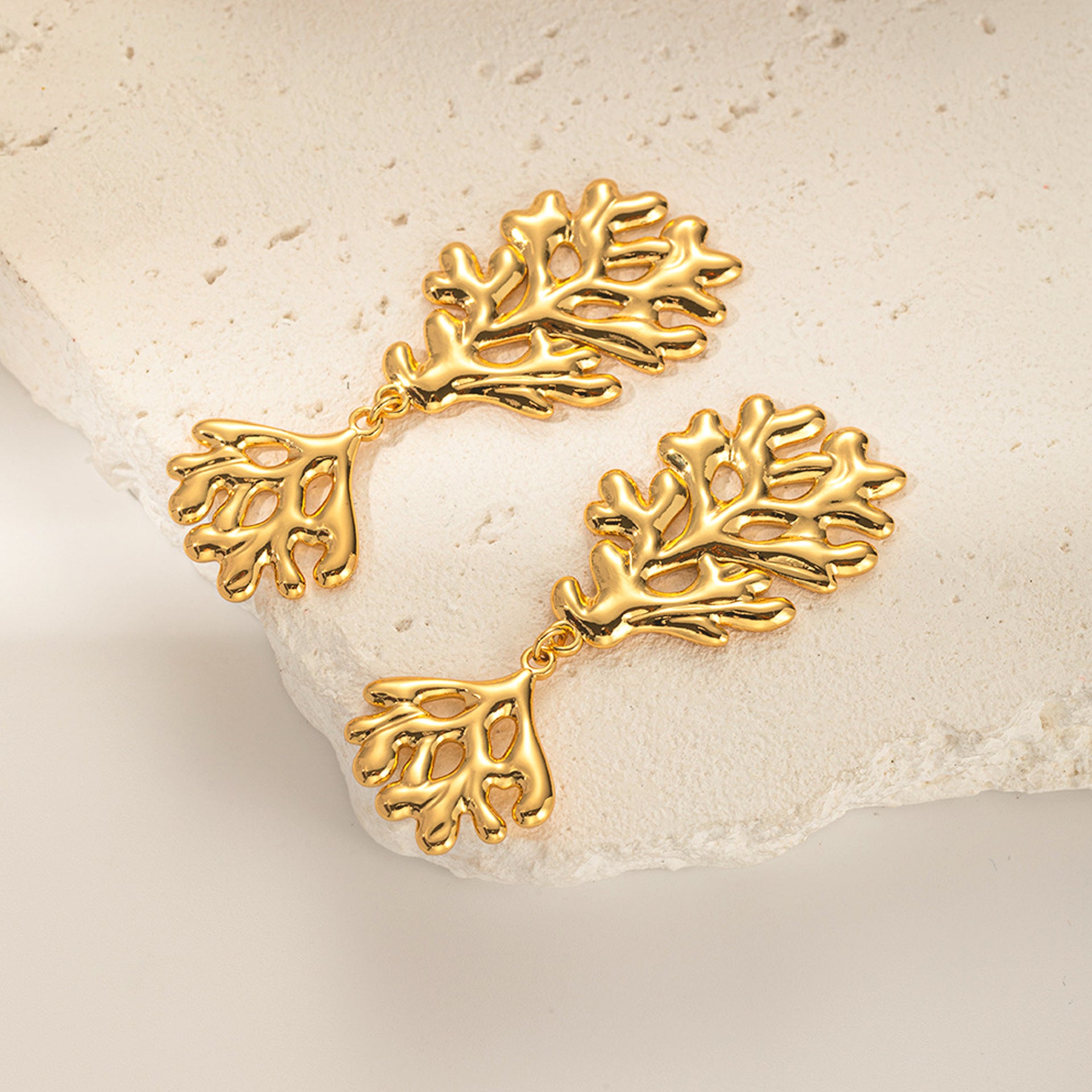 Boucles Récif Corail Statement