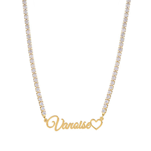 Collier Diamant latin personnalisé