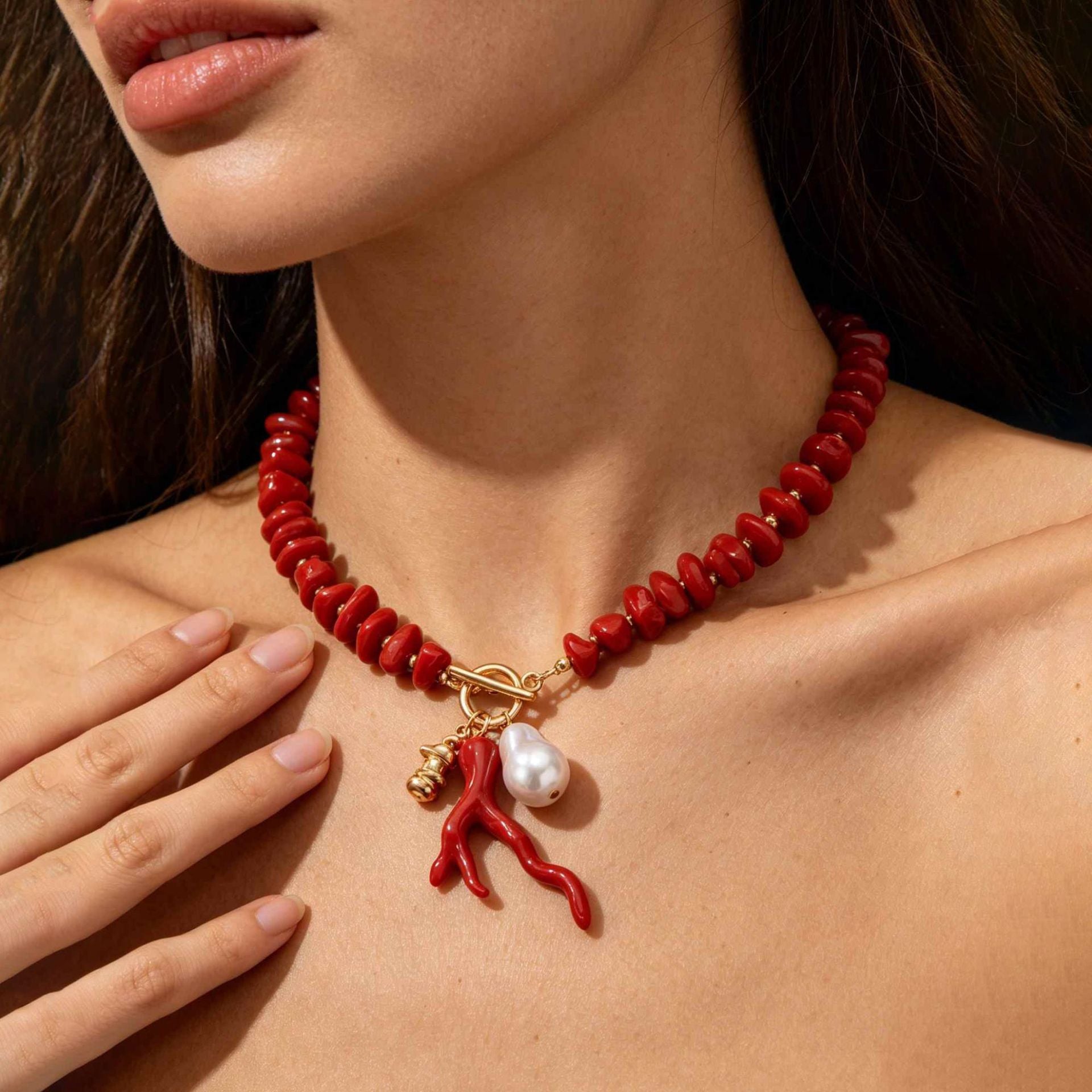 Collier Corail Rouge