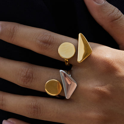 Bague Duo Géométrique