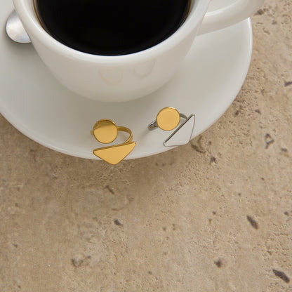 Bague Duo Géométrique