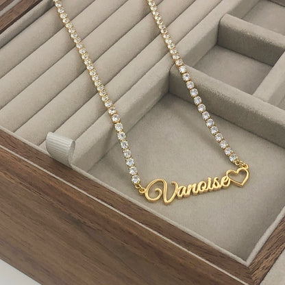 Collier Diamant latin personnalisé