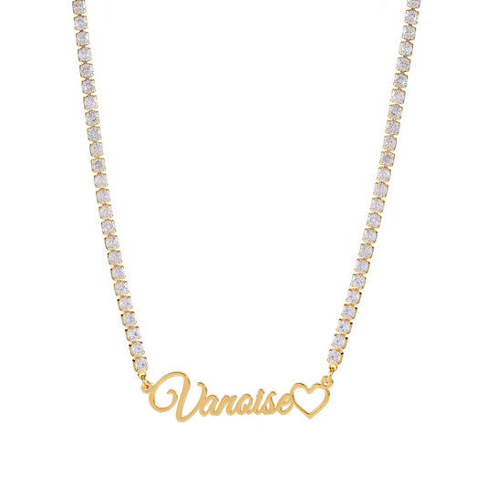 Collier Diamant latin personnalisé